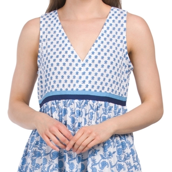 CHELSEA  & Theodore Sleeveless Tiered Maxi Dress - Picture 3 of 17